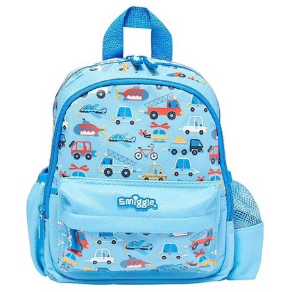 Smiggle Toddler Bag - C8 Light Blue Vehicles (RSP $44.95-54.95) GB Price $26.97