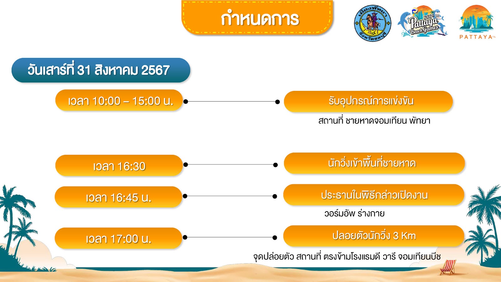 กำหนดการ / AGENDA