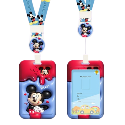 Card holder & lanyard - 3D Mickey $2.20