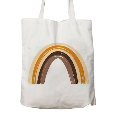 Tote Bag - D29 Brown Rainbow $4.88