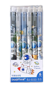 Erasable blue pens (box of 6) - Astronaut $2.40