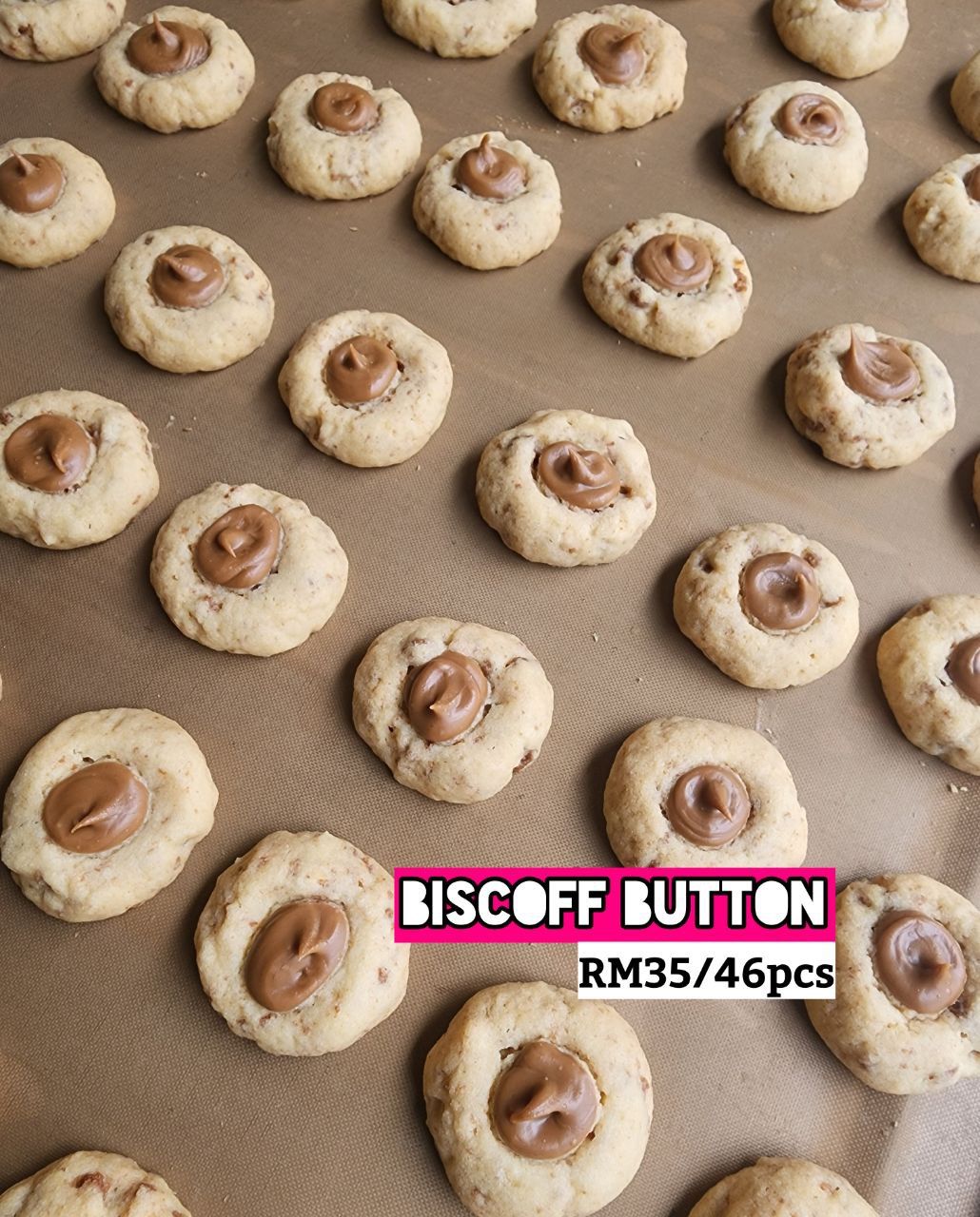 BISCOFF BUTTON (46PCS) 🍪