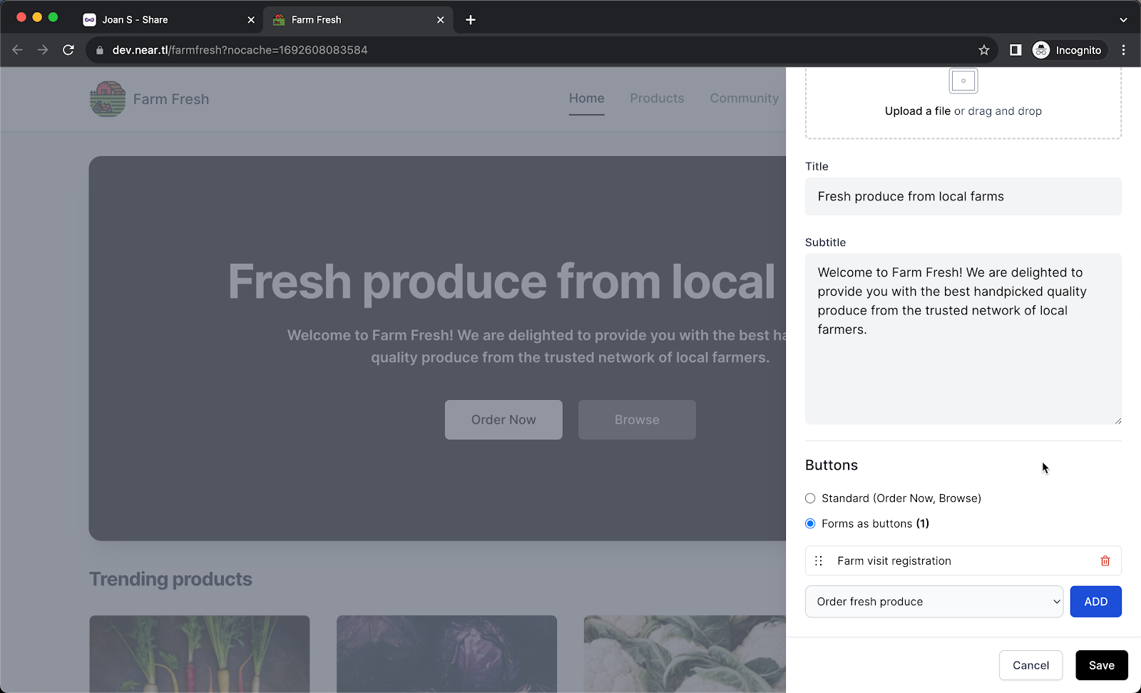 Select the preferred form from the list and click Add. Repeat the steps to add multiple forms.
