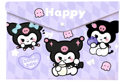 Button folder - Happy Kuromi $1.20