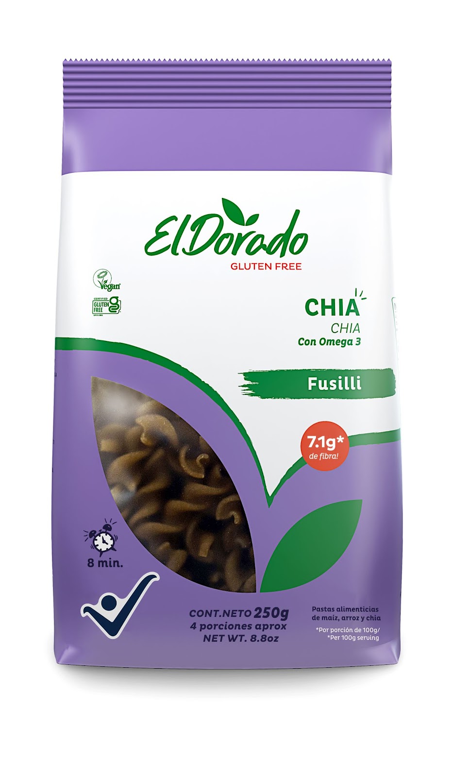 Pasta Chia Fusilli 250g