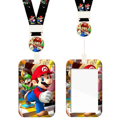 Card holder & lanyard - Mario & Luigi $2.20