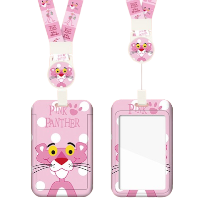 Card holder & lanyard - Pink Panther $2.20