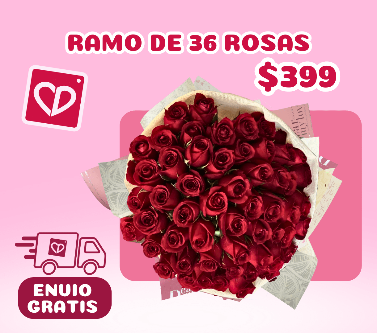 RAMOS DE 36 ROSAS