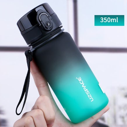 Sports Bottle - 350ml Black/Green $13.80