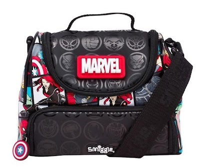 Smiggle DD Lunch Bag - H12 Black Marvel (RSP $34.95-44.95) GB Price $20.97