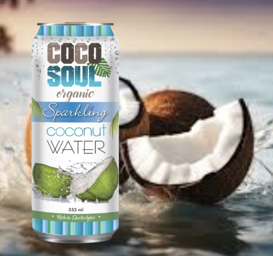 AGUA DE COCO (CON GAS) por caja (355ml x 12)