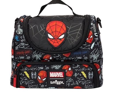 Smiggle DD Lunch Bag - H13 Black Spiderman (RSP $34.95-44.95) GB Price $20.97