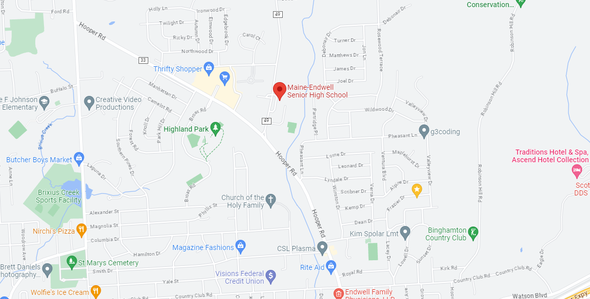Your order will be ready on Sunday, June 4, 2023. Please arrive within 15 minutes of your selected pickup time. We will be preparing presale takeout orders between 12pm-4:30pm to ensure you receive your order. You can collect your order at ME HS Cafeteria, 750 Farm to Market Rd, Endwell, NY 13760.