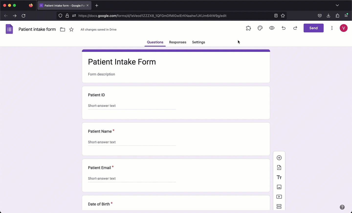 Google Forms does not support readonly fields, but you can use Formesign addon to change the appearance from editable to readonly for any question type.