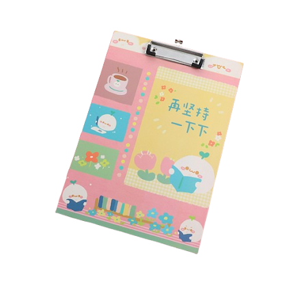 A4 motivational words clipboard - 再坚持一下下 $2.20