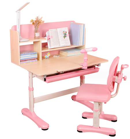 Dream 9.0 ergonomic table & chair set - Pink $229.99