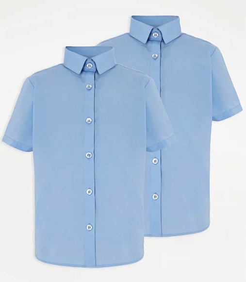 Light Blue Round Neck Shirt(Girls & Boys) 1