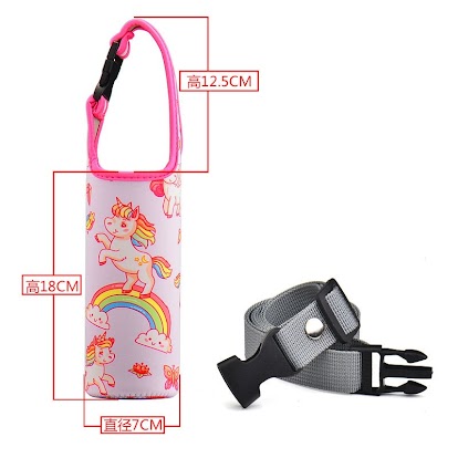 Water bottle Bag - Purple Unicorn (L) $3.68