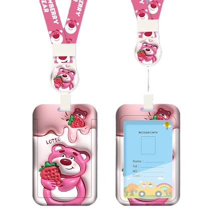 Card holder & lanyard - 3D Lotso $2.20