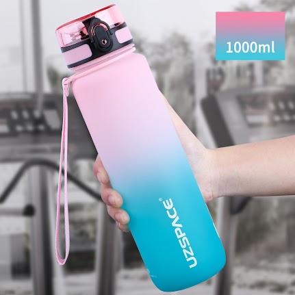 Sports Bottle - 1000ml Pink/Green $23.80