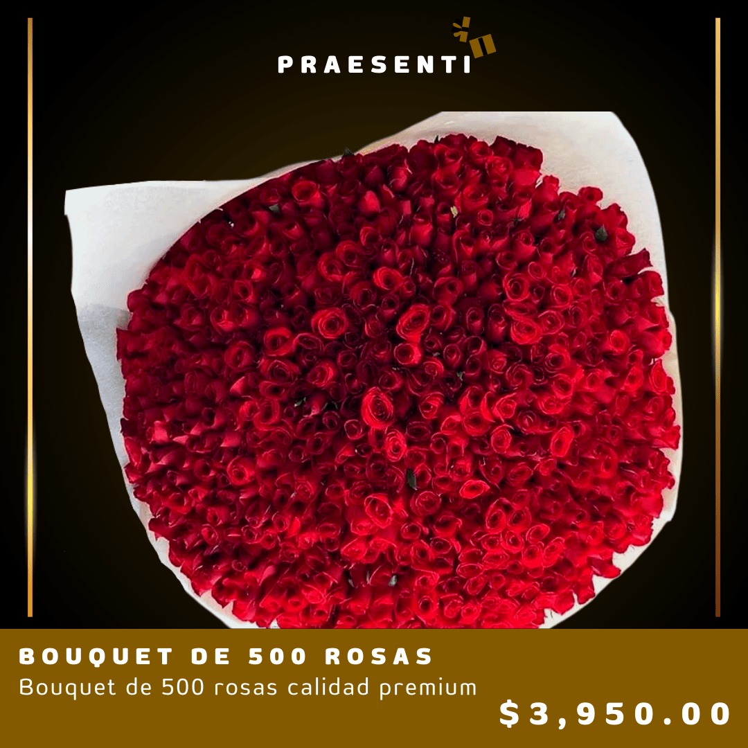 BOUQUET DE 500 ROSAS