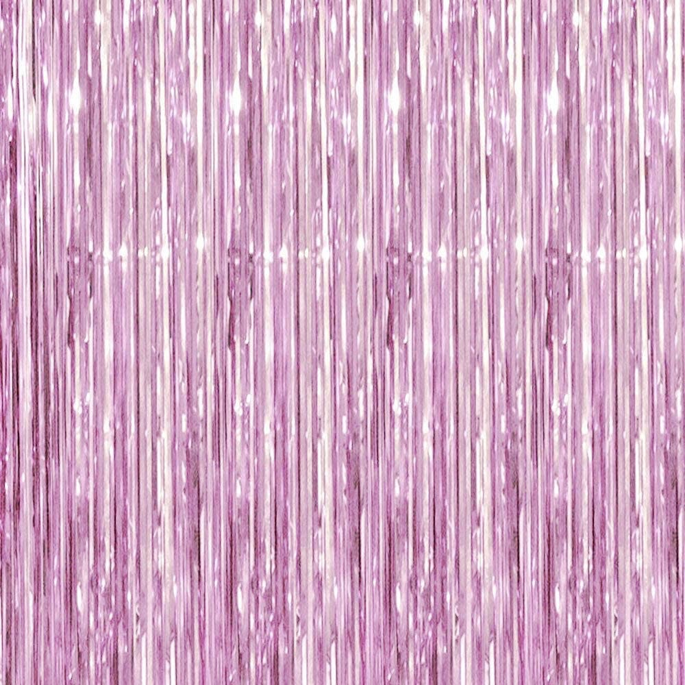 Light Pink Foil Curtains