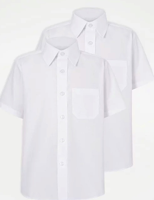 White Round Neck Shirt(Girls & Boys) 1