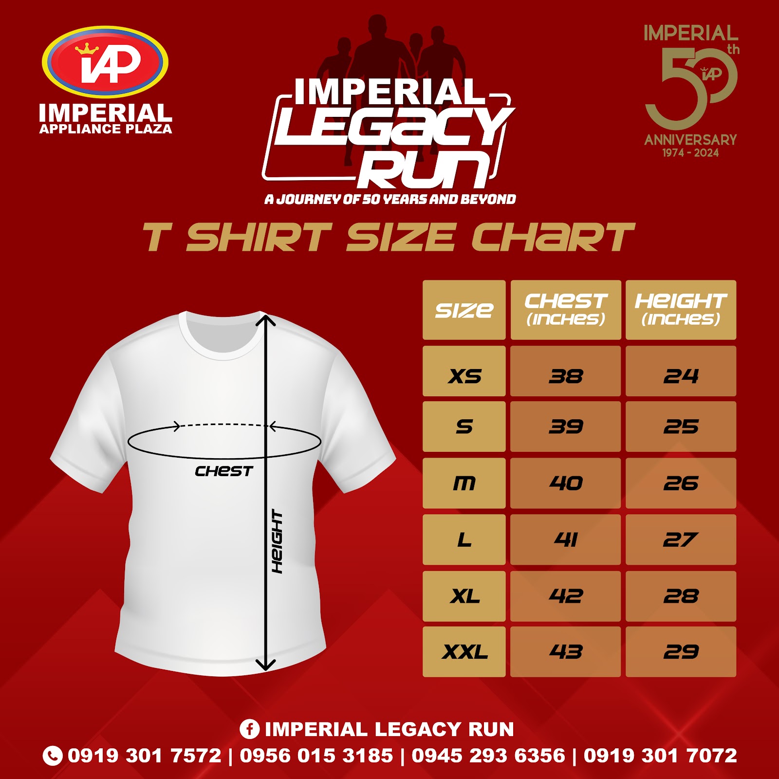 FINISHER SHIRT SIZE