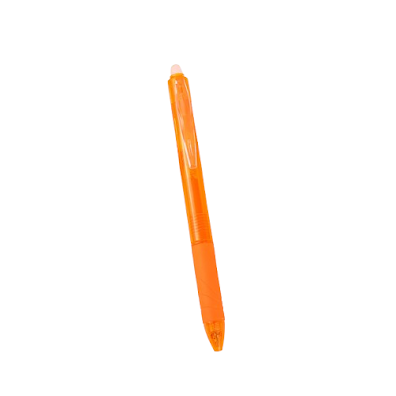 Single erasable pen - Orange $0.69