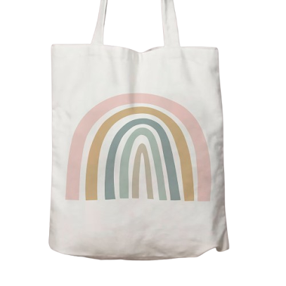 Tote Bag - D01 Plain Rainbow $4.88