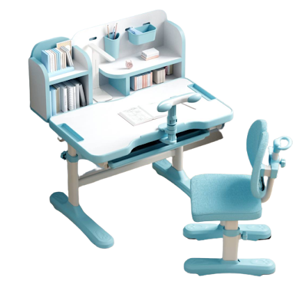 Smart 8.0 ergonomic table & chair set - Blue $198.88