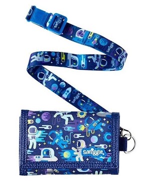 Smiggle Wallet - G2 Blue Astronauts (RSP $22.95-27.95) GB Price $14.97