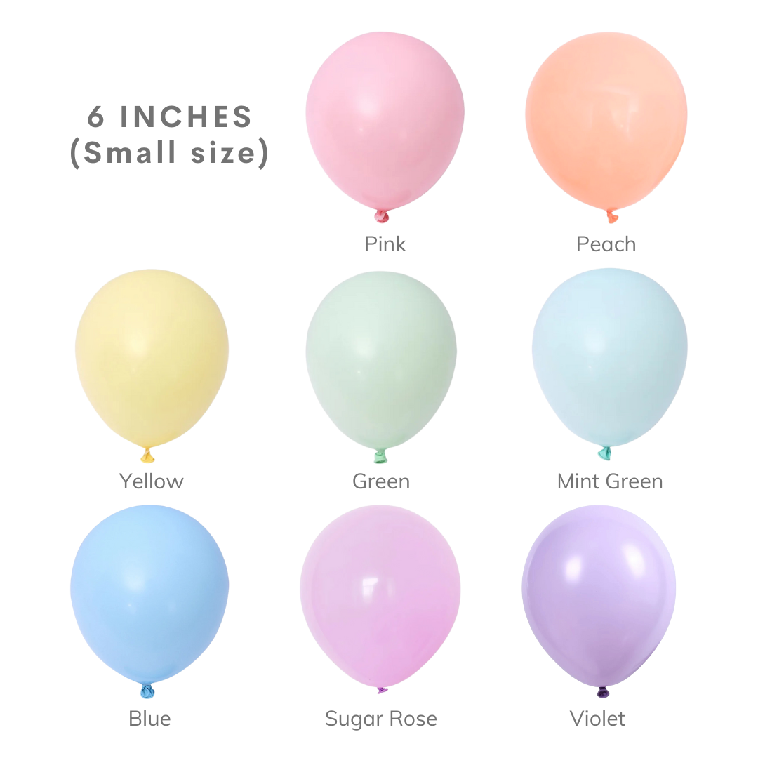 6 INCHES Pastel Balloons
