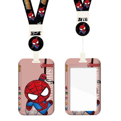 Card holder & lanyard - Spiderman $2.20