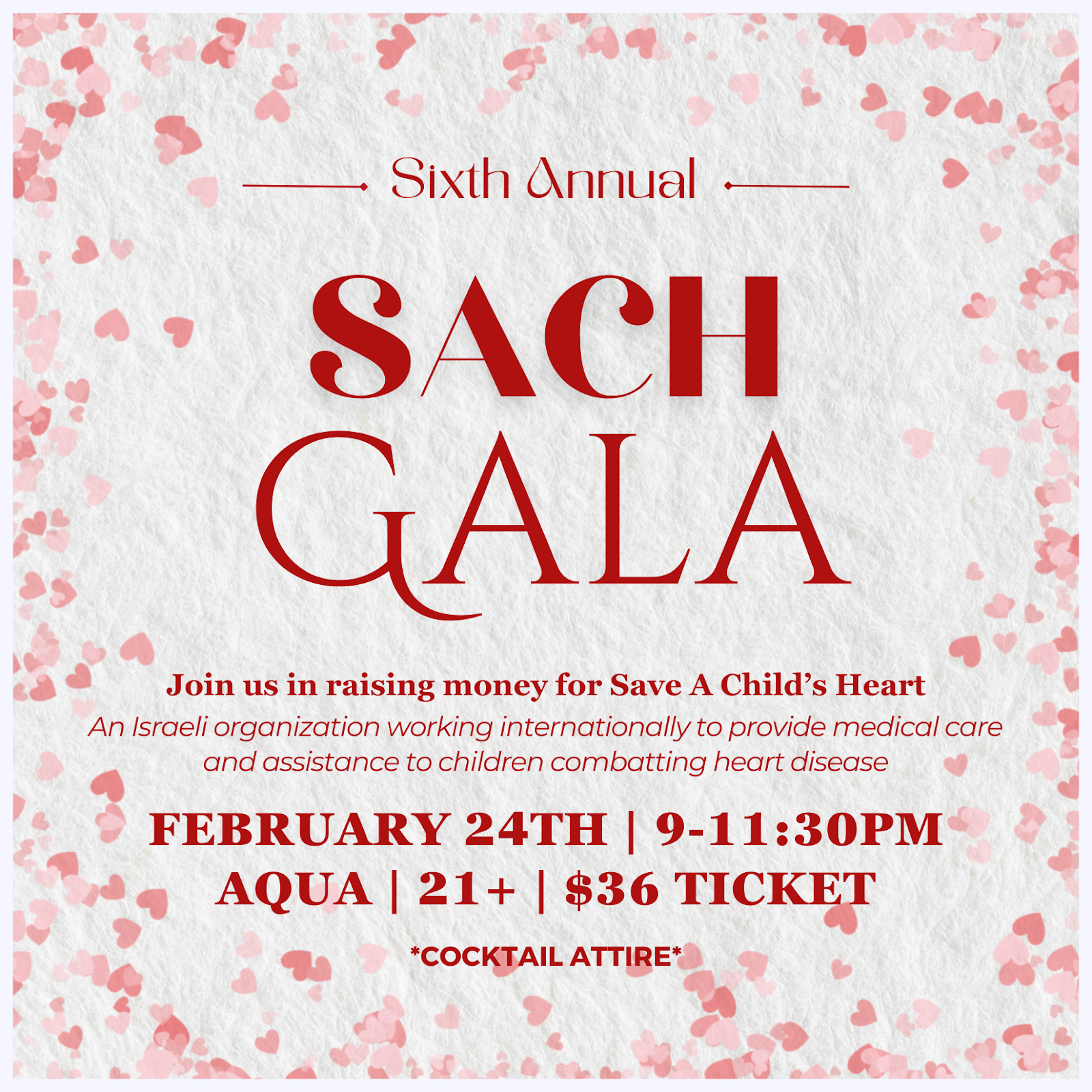 SACH GALA TICKETS