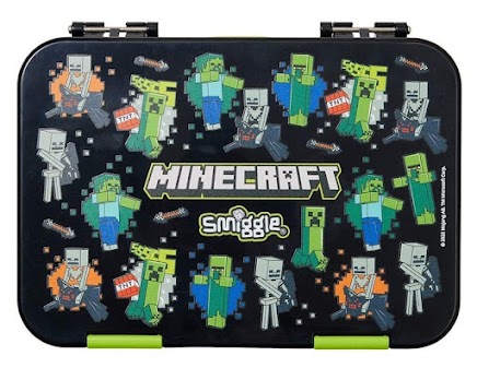 Smiggle Bento Lunchbox - LB13 Black Minecraft (RSP $49.95-52.95) GB Price $29.97