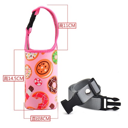 Water bottle Bag - Pink Donuts (S) $3.68