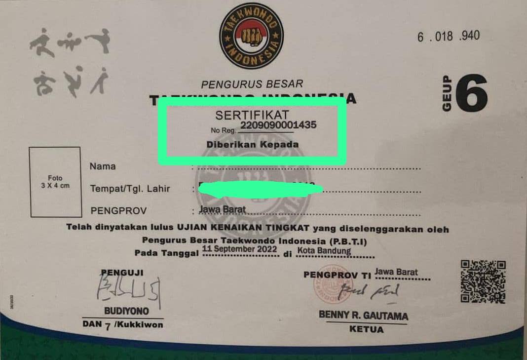 Contoh No Reg Sertifikat Sabuk

catatan: bagi yang belum memiliki sertifikat di kosong aja saja atau isi dengan tanda -