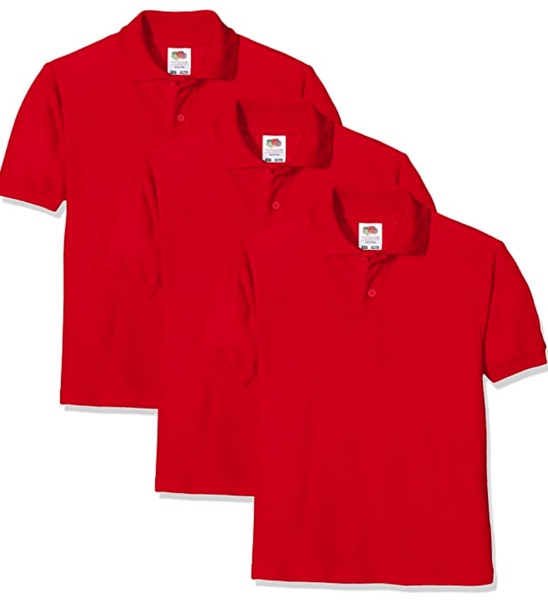 Short Sleeve Red Polo Sports Shirt 1