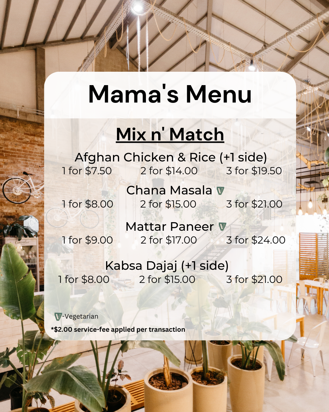 Place Order: Mama's Kitchen 🍲