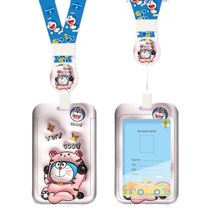 Card holder & lanyard - 3D Doraemon $2.20