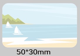 Niimbot label: Summer Scene 50x30mm $7.29