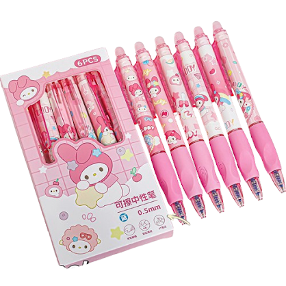 Erasable blue pens (box of 6) - Melody $3.00