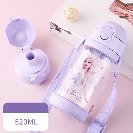 Dual caps water bottle - Elsa $11.90