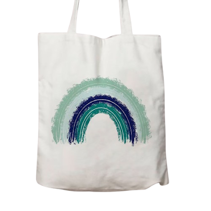 Tote Bag - D26 Green Rainbow $4.88