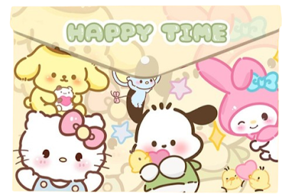 Button folder - Sanrio Happy Time $1.20