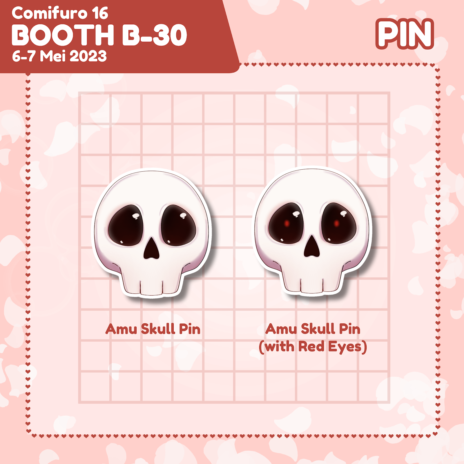 WEE!!! Official Pin Skull Amu (5cm Acr Susu)