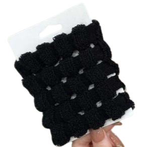 Thick towel hair ties (pack of 5) - Black $1.48