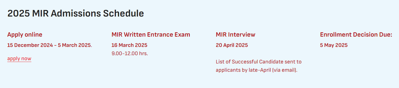 2025 MIR Application 