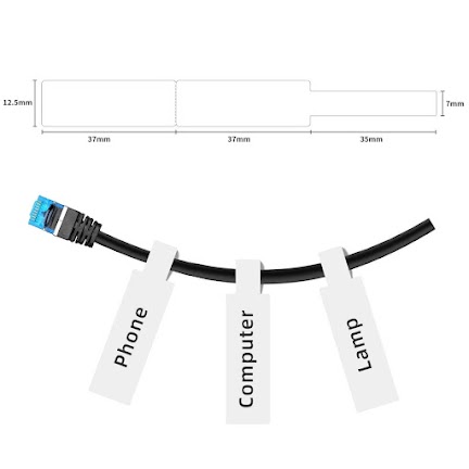 Niimbot label: Cable white 12.5x109mm $6.89